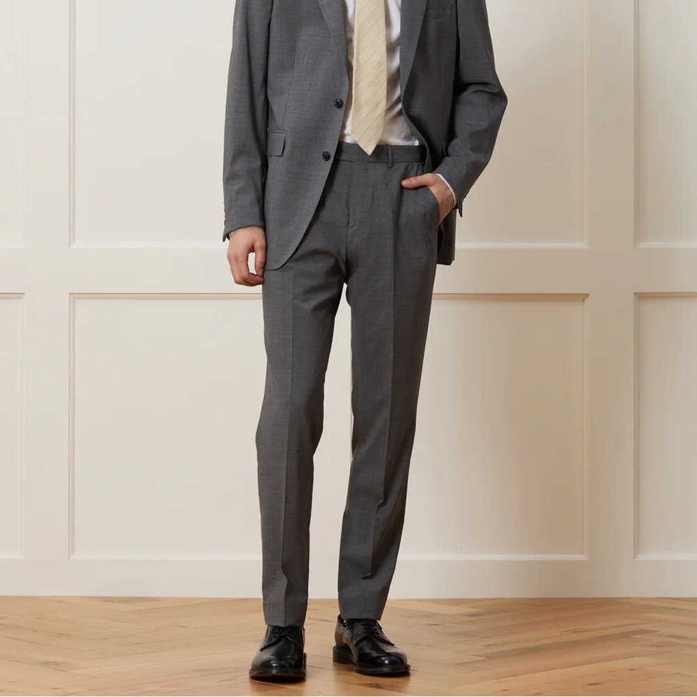 Italian Tropical Wool Sutton Trouser 38x32 NWT